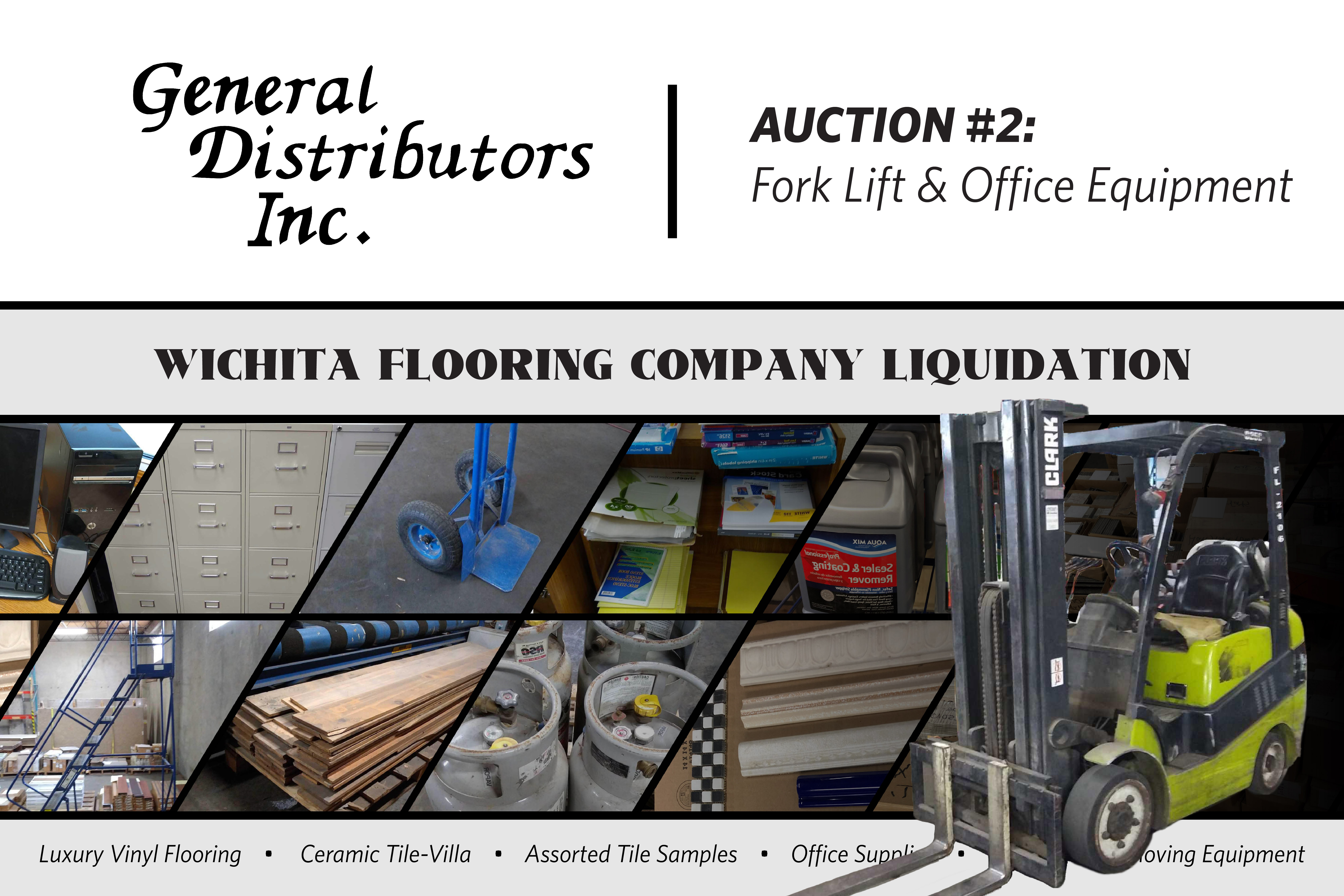 General Distributors General Equipment Forklifts And Office Equipment 800 E Indianapolis Wichita Ks 67211 Mccurdy Auction Real Estate Specialists